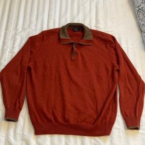 Brooks Brothers Men's Extra Fine Italian Merino Wool Sweater